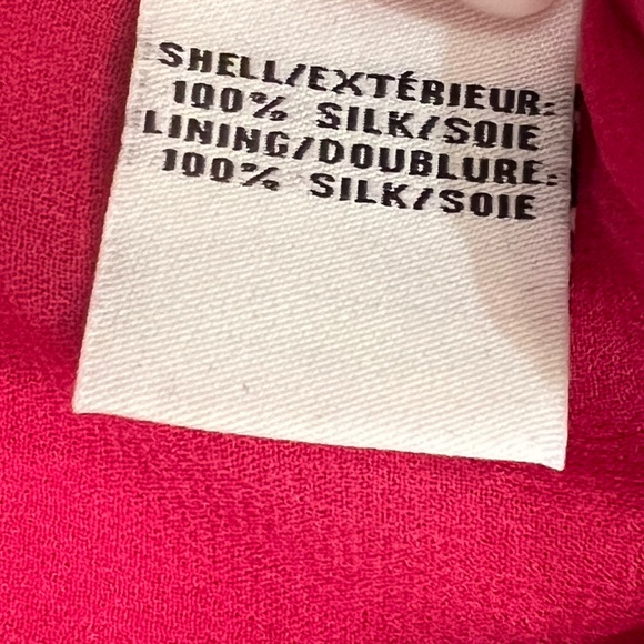 Diane von Furstenberg Raica Pink 100% Silk Sleeveless Layered Top W/ Keyhole - Picture 9 of 9